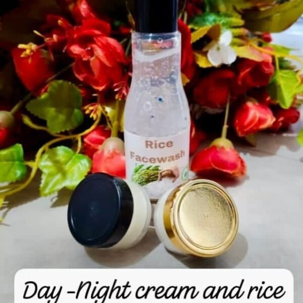 Rice Facewash + Night Cream + Day Cream