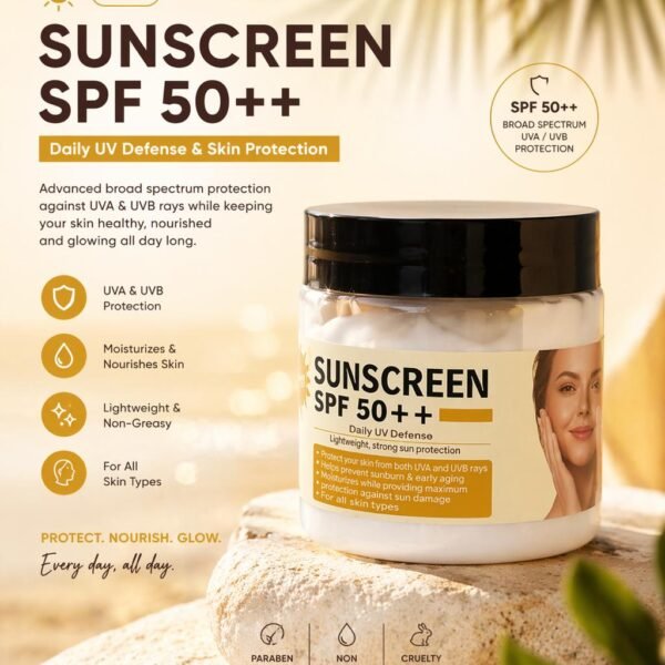 Sunscreen Cream SPF 50++ Daily UV Defense - 100 gm